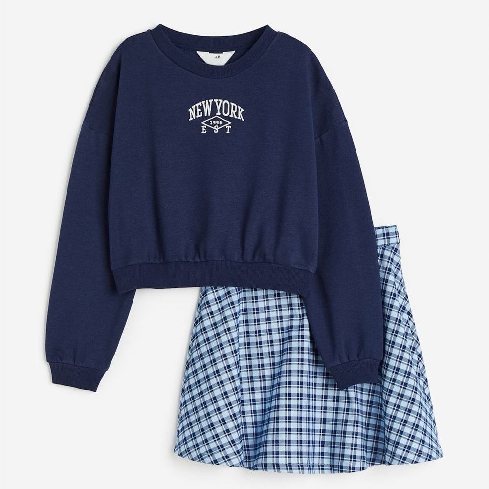 {H&M} Sweatshirt & Skirt Set